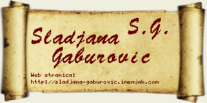 Slađana Gaburović vizit kartica
